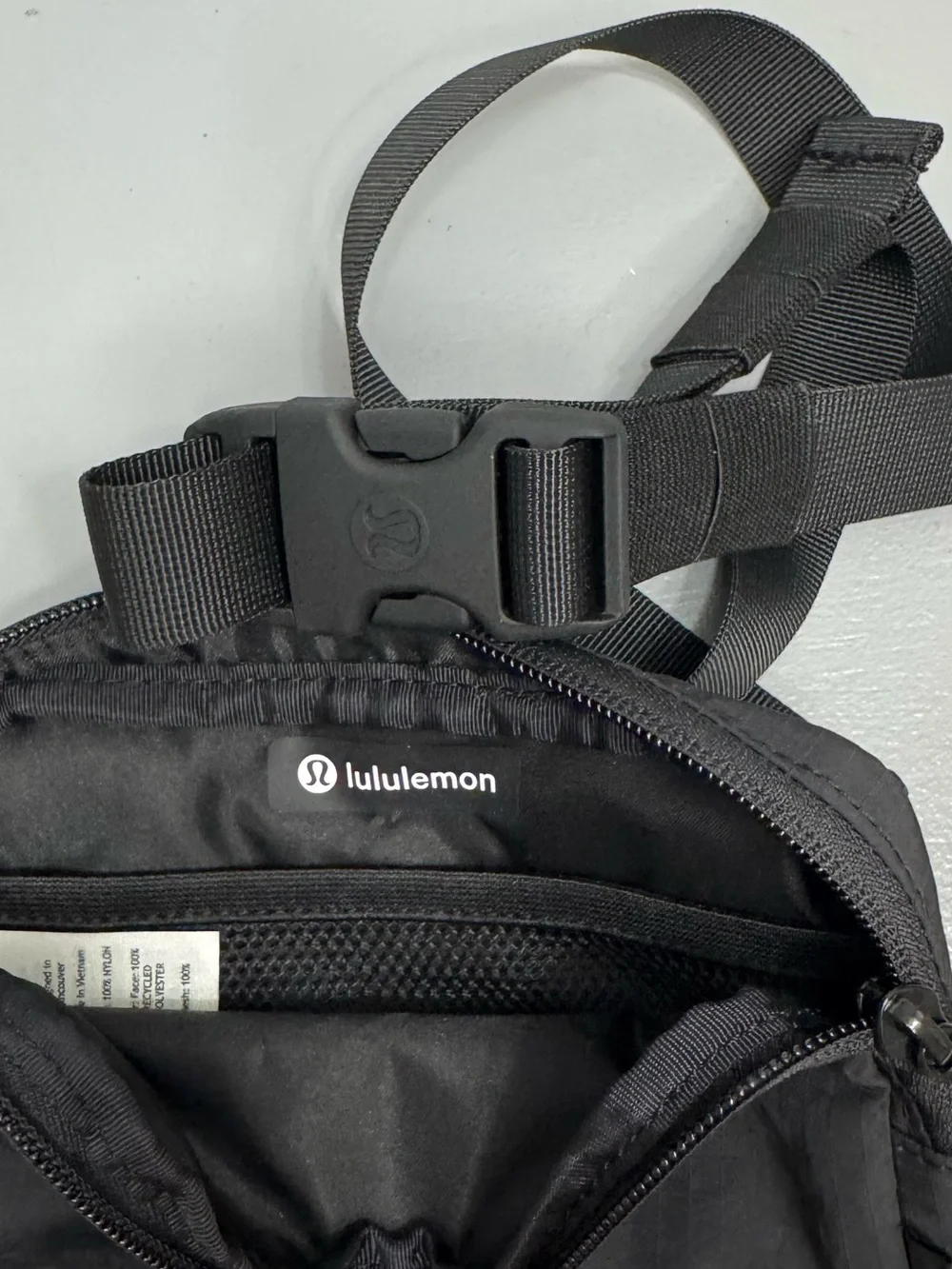 lululemon athletica Black Compact Crossbody/Waist Pouch